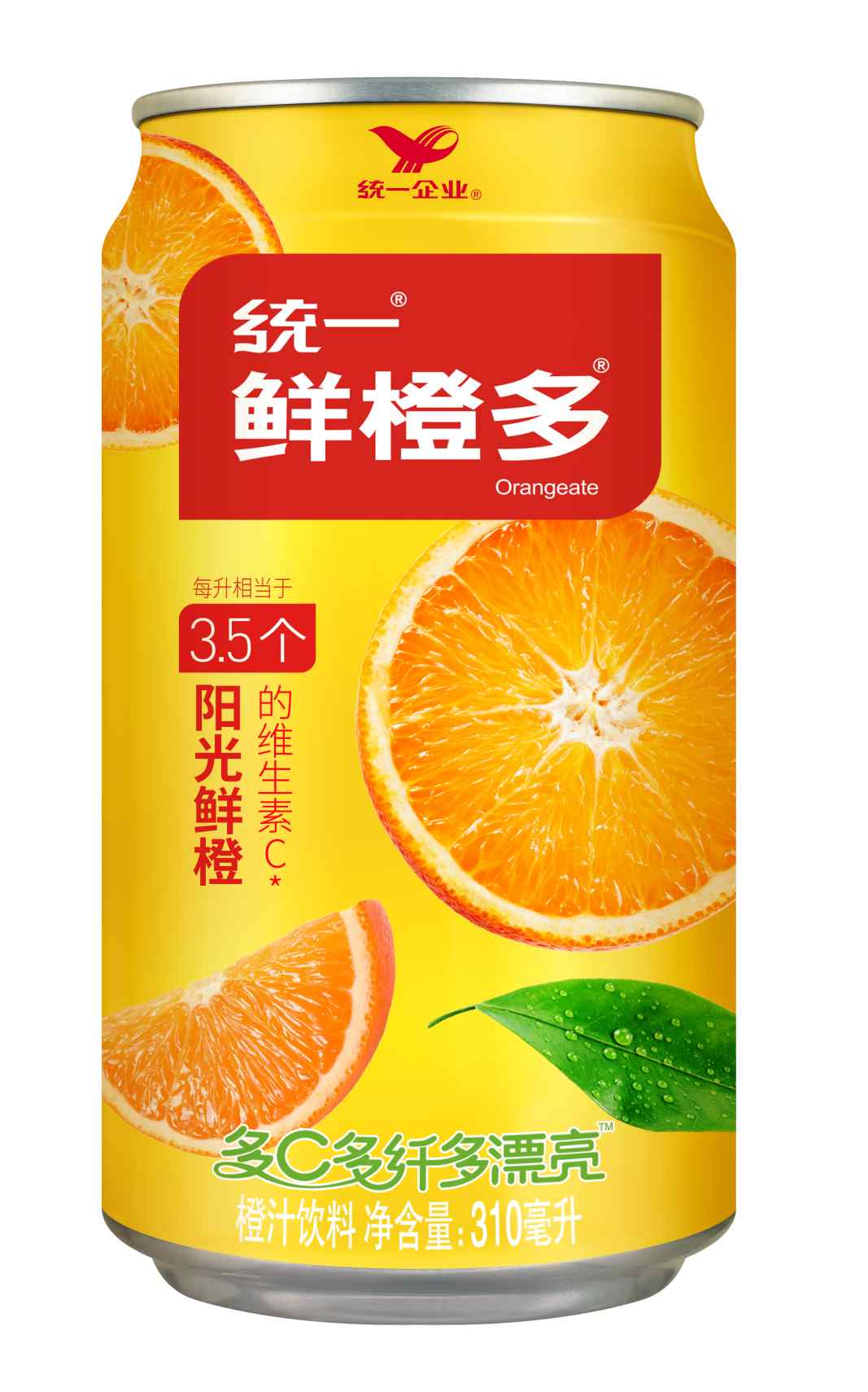 统一鲜橙多310ml